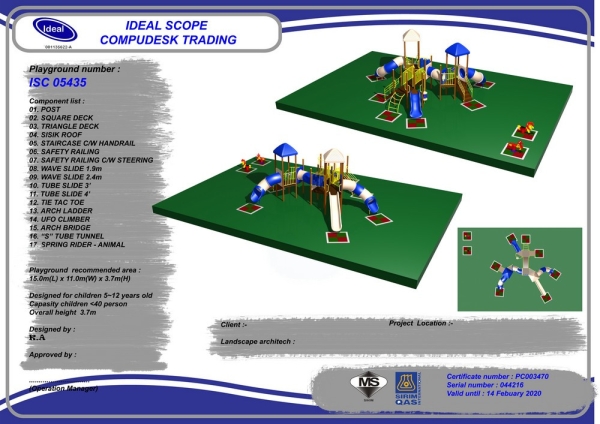 ISC 05435 Playground Malaysia, Seremban, Negeri Sembilan Manufacturer, Supplier, Supply, Supplies | Ideal Scope Playground Sdn Bhd