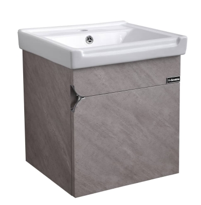 BASIN CABINET WALL HUNG STAINLESS STEEL PINKGREY