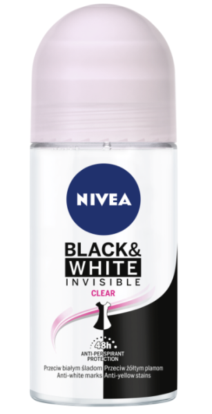 Nivea Women Roll-on Deodorant 50ml Invisible Black & White Clear Nivea Deodoran Johor Bahru (JB), Malaysia, Ulu Tiram Wholesaler, Supplier, Supply, Supplies | J.B. Cip Sen Trading Sdn Bhd