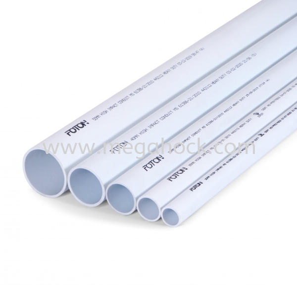 FOTON Heavy Duty uPVC Conduit uPVC Conduit Johor Bahru (JB), Malaysia, Senai Supplier, Suppliers, Supply, Supplies | Megahock Pipes & Profile Manufacturing Sdn Bhd