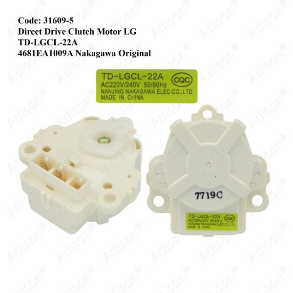 Code: 31609-5 Direct Drive Clutch Motor Magnet Valve / Gear Motor Washing Machine Parts Melaka, Malaysia Supplier, Wholesaler, Supply, Supplies | Adison Component Sdn Bhd