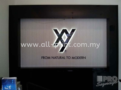 Xy-3d box up lettering+ led backlit 