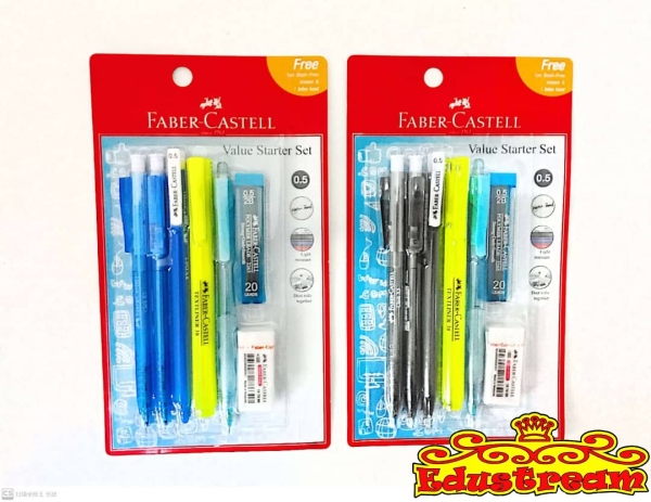 FABER CASTELL VALUE STARTER SET BLUE / BLACK 0.5 MM Stationery Set Stationery & Craft Johor Bahru (JB), Malaysia Supplier, Suppliers, Supply, Supplies | Edustream Sdn Bhd