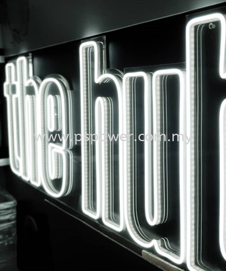 Retail Store White LED Signage 