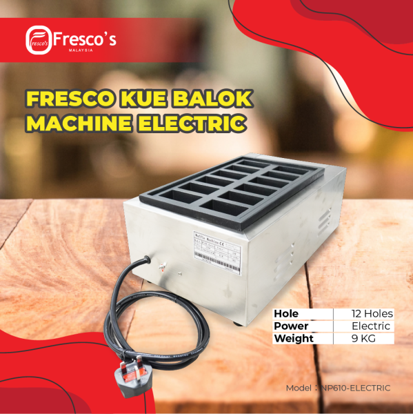 FRESCO KUE BALOK MACHINE ELECTRIC SINGLE Waffle Machine Kuala Lumpur, KL, Malaysia Supply, Supplier, Suppliers | Fresco Cocoa Supply PLT