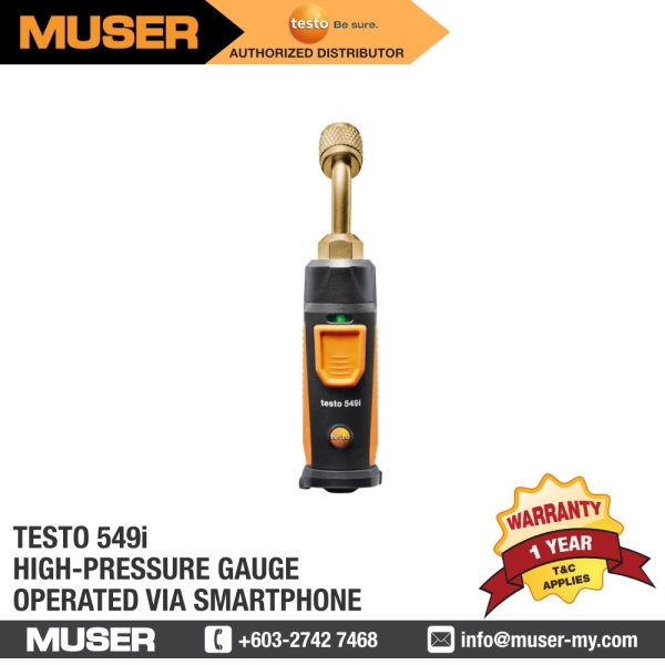 testo 549i Gen 2 High-Pressure Gauge Operated via Smartphone Absolute Pressure Instruments Pressure / Air Flow / Gas Detectors Testo Kuala Lumpur (KL), Malaysia, Selangor, Sunway Velocity Supplier, Suppliers, Supply, Supplies | Muser Apac Sdn Bhd