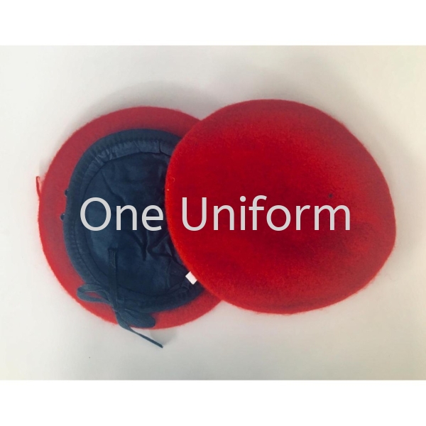 ACSC08 Wool Beret Merah Cap Penang, Malaysia, Bukit Mertajam Supplier, Suppliers, Supply, Supplies | ONE UNIFORM ENTERPRISE