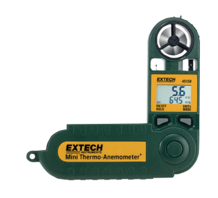 extech 45158 : mini thermo-anemometer with humidity