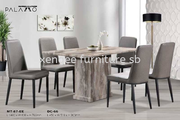 1+6 High Quality Marble Dining Dining Set Johor, Malaysia, Muar Supplier, Suppliers, Supply, Supplies | XENG EE FURNITURE SDN BHD