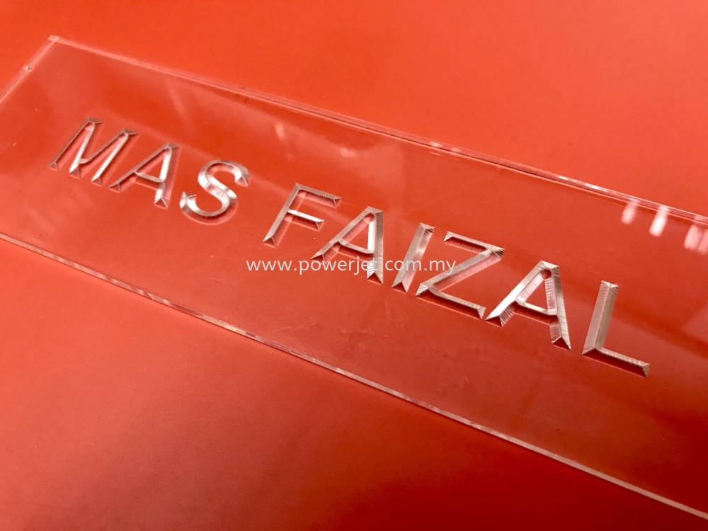 3D Reverse Engraved Acrylic Signage