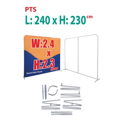Tension fabric display system W:2.4 x H:2.3 version