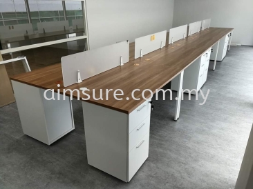 Workstation with tempered glass desking system