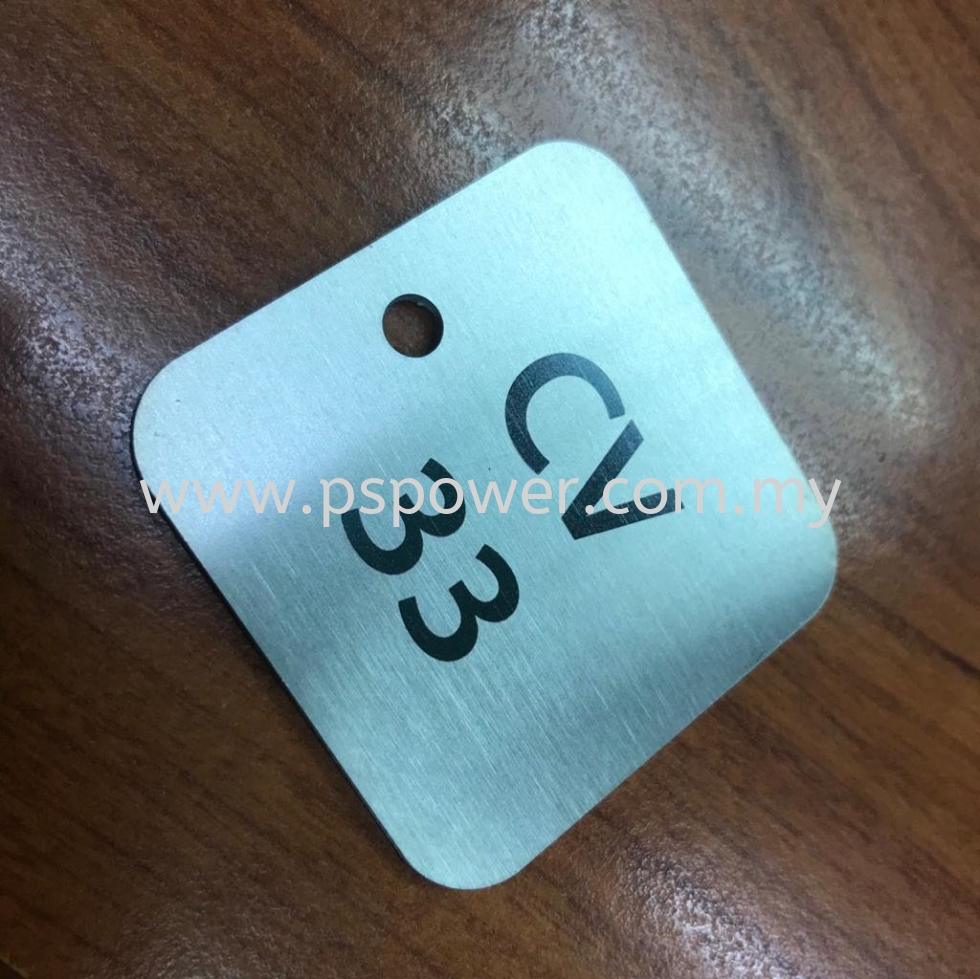 Stainless Steel Cutting with Laser marking Number