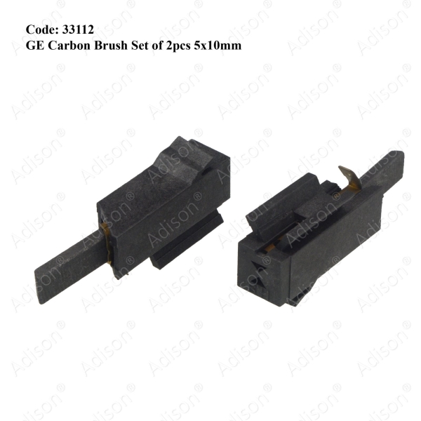 Code: 33112 GE Carbon Brush 2pc Set 5x10mm Carbon Brush Washing Machine Parts Melaka, Malaysia Supplier, Wholesaler, Supply, Supplies | Adison Component Sdn Bhd