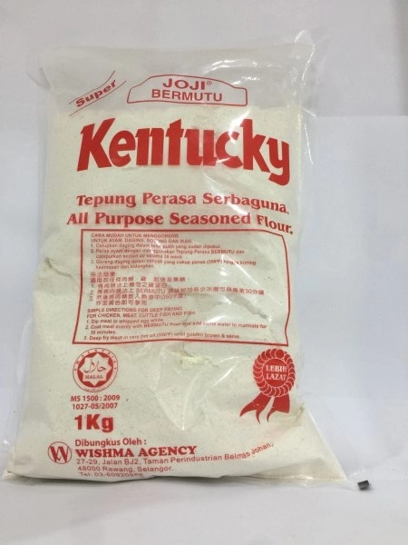 JOJI BERMUTU Kentucky All Purpose Seasoned Flour 1kg 面粉