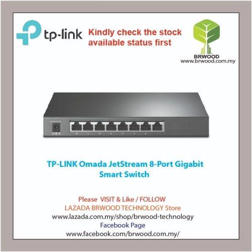 TP-LINK OMADA :TL-SG2008(T1500G-8T) JetStream 8-Port Gigabit Smart Switch