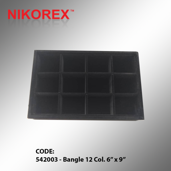 542003 - Bangle 12 Col. 6 x 9 Jewelry Tray JEWELRY DISPLAYS Malaysia, Johor Bahru (JB), Kuala Lumpur (KL), Selangor, Melaka, Perak, Pahang, Singapore Supplier, Manufacturer, Supply, Supplies | Nikorex Display Products (M) Sdn Bhd