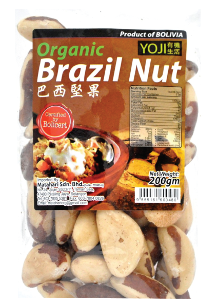 Organic Brazil Nut NUTS Malaysia, Selangor, Kuala Lumpur (KL), Klang, Petaling Jaya (PJ) Manufacturer, Wholesaler, Supplier, Importer | Matahari Sdn Bhd