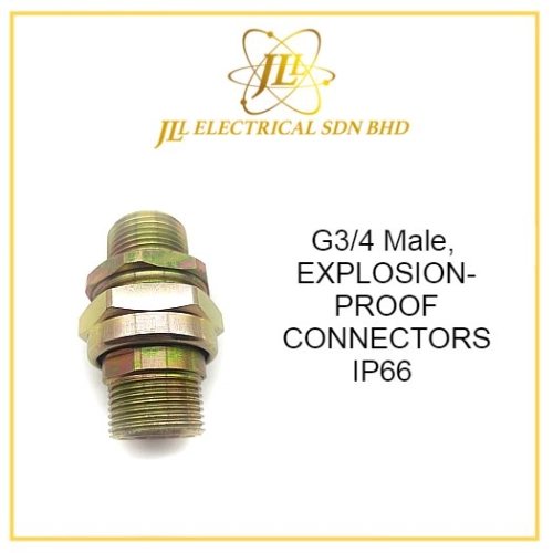 G3/4 MALE, EXPLOSION-PROOF CONNECTORS BHJ-C-G3/4 ExdII C T4 Gb;ExtD A20 IP66 CE19.3290