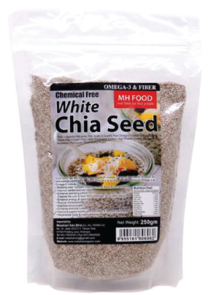 Chemical Free White Chia Seed  SEEDS Malaysia, Selangor, Kuala Lumpur (KL), Klang, Petaling Jaya (PJ) Manufacturer, Wholesaler, Supplier, Importer | Matahari Sdn Bhd