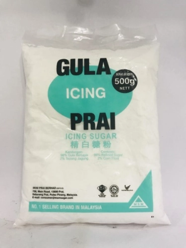 Prai Icing Sugar 500g 精白糖粉 Gula Icing Prai 