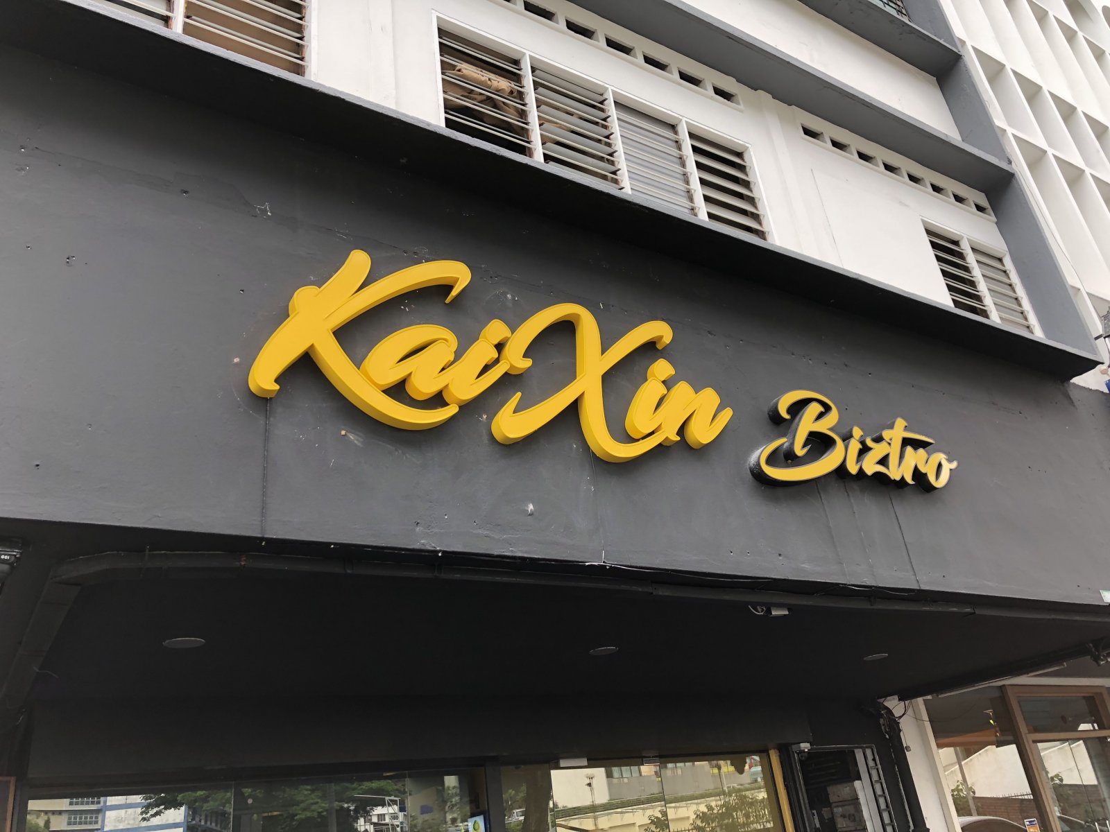 kai xin biztro-3d box up lettering+led conceal (Frontlit) 