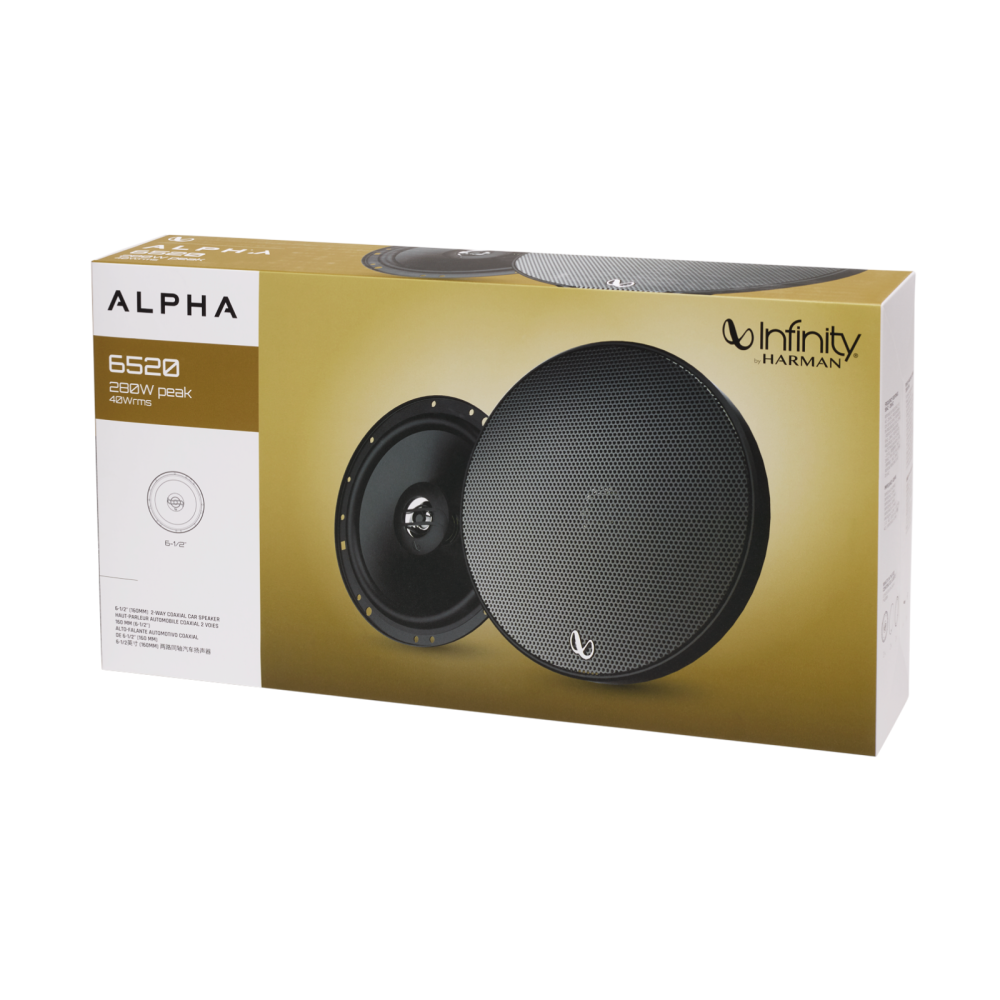 Infinity Alpha 6520 6-1/2'' (160mm)Two Way Coaxial Car Speaker