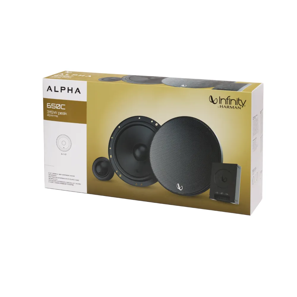 Infinity Alpha 650C 6-1/2'' (160mm) Two Way Component Speaker System