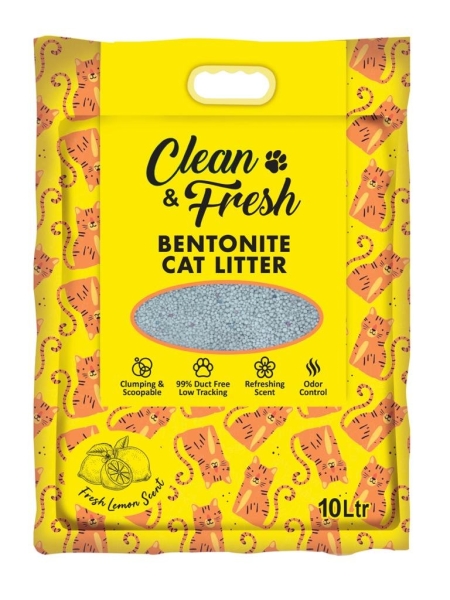 60115 Clean & Fresh 10L Cat Litter - Lemon Clean & Fresh Cat Litter Selangor, Malaysia, Kuala Lumpur (KL), Sungai Buloh Supplier, Suppliers, Supply, Supplies | Petopet Marketing Sdn Bhd