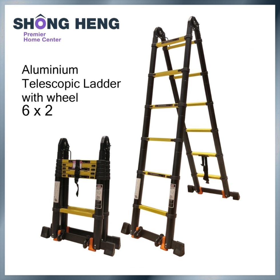 Telescopic Multipurpose Ladder KME3038Y - Double 1.9m+1.9m