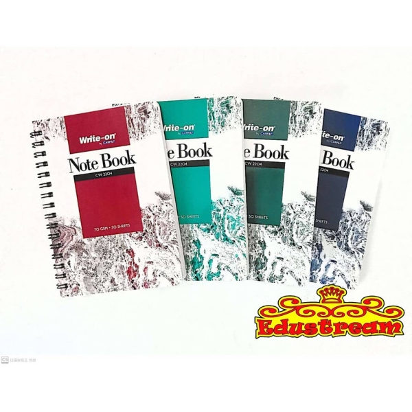 CW2204 SPIRAL BOOK WITH RING A6 SIZE 50'S Notebook Writing & Correction Stationery & Craft Johor Bahru (JB), Malaysia Supplier, Suppliers, Supply, Supplies | Edustream Sdn Bhd