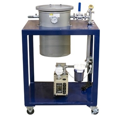 12" X 18" Cart Degassing System (Two Stage Rotary Vane Pump / 6 CFM)