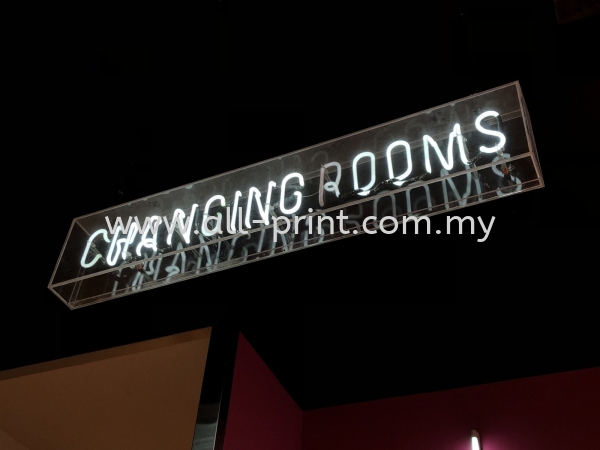 changing rooms - custom made LED neon&led fabric lightbox  Neon Light Signboard Selangor, Malaysia, Kuala Lumpur (KL), Shah Alam Manufacturer, Supplier, Supply, Supplies | ALL PRINT INDUSTRIES