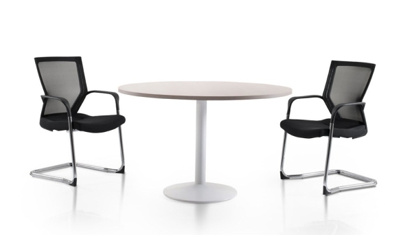 Round discussion table with white drum leg Office furniture Meeting Table Discussion table Malaysia, Selangor, Kuala Lumpur (KL), Seri Kembangan Supplier, Suppliers, Supply, Supplies | Aimsure Sdn Bhd