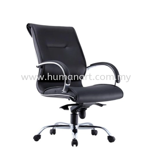 TORIO MEDIUM BACK DIRECTOR CHAIR | LEATHER OFFICE CHAIR PJ SELANGOR MALAYSIA