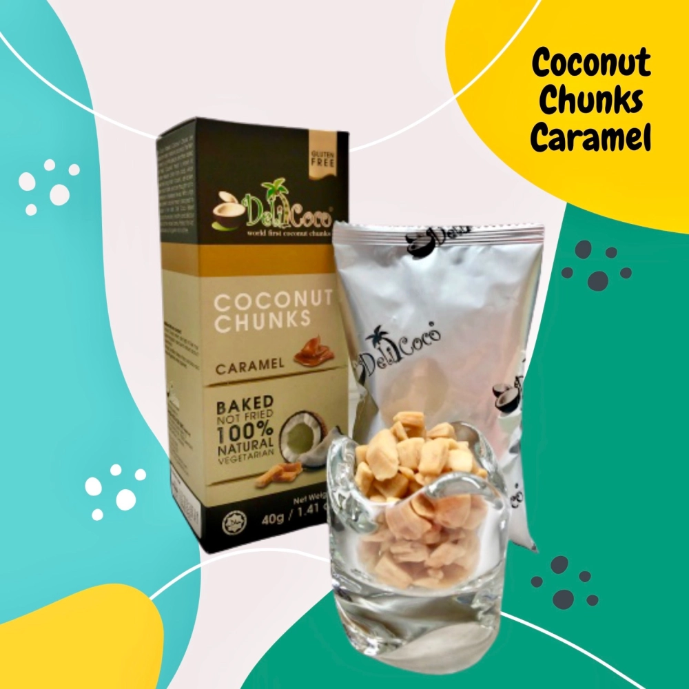 Delicoco Coconut Chunks Caramel Crunch D/Cut box (60 grams)