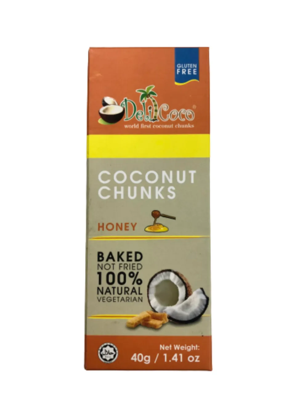 Delicoco Coconut Chunks Honey Crunch D/Cut box (60 grams)