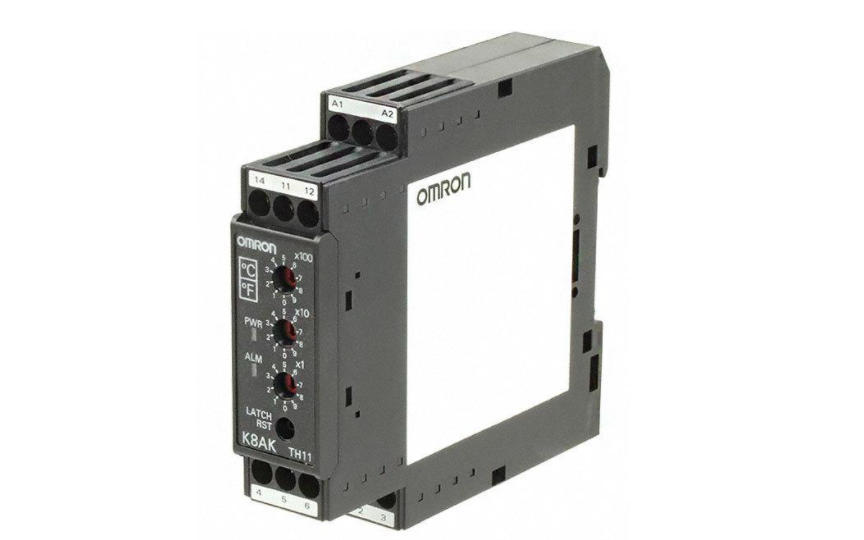 omron k8ak-th compact and slim relay ideal for temperature alarms and monitoring