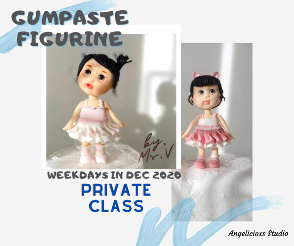 Gumpaste Figurine Private Workshop Weekly Private Workshop Kuala Lumpur (KL), Malaysia, Selangor, Danau Desa Class, Lesson, Workshop | Angelicioxs Studio