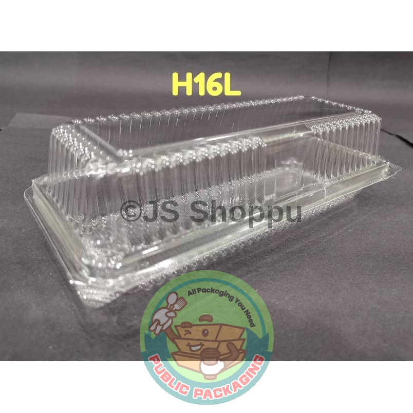 Kuih Container H16L / Disposable Plastic Clear Bakery Container (50pcs±)