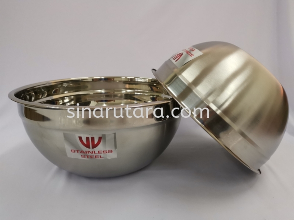 SLP026 26CM S/STEEL SALAD BOWL Bowl Dinnerware VV Kedah, Malaysia, Lunas Supplier, Suppliers, Supply, Supplies | TH Sinar Utara Trading