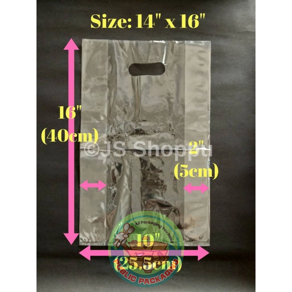 PP Clear Fold Bag / PP Clear Plastic Bag / Transparent Bag / Plastik Lutsinar / PP Die Cut Bag (Ready Stock)