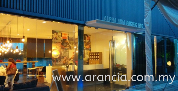 Stainless Steel Lettering Project (Alpha Hub Church) Signboard Puchong, Selangor, Kuala Lumpur (KL), Malaysia. Supplier, Supplies, Manufacturer, Maker | Arancia Asia Sdn Bhd