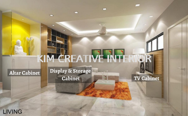 Living Room Design Living Room Design Selangor, Malaysia, Kuala Lumpur (KL), Seri Kembangan Service | Kim Creative Interior Sdn Bhd