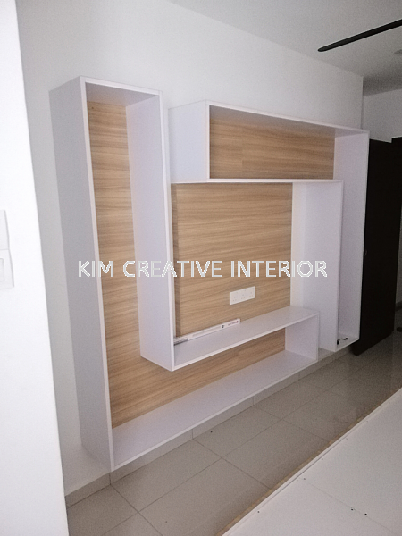 TV Cabinet TV Cabinet Living Room Design Selangor, Malaysia, Kuala Lumpur (KL), Seri Kembangan Service | Kim Creative Interior Sdn Bhd