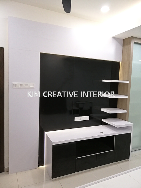 TV Cabinet TV Cabinet Living Room Design Selangor, Malaysia, Kuala Lumpur (KL), Seri Kembangan Service | Kim Creative Interior Sdn Bhd