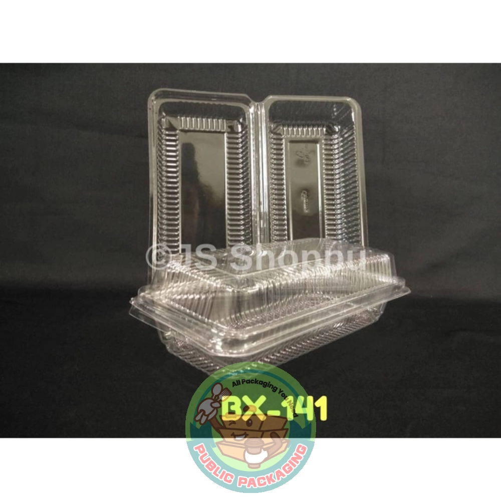 Kuih Container BX-141 / Disposable Plastic Clear Bakery Container (50pcs+-)