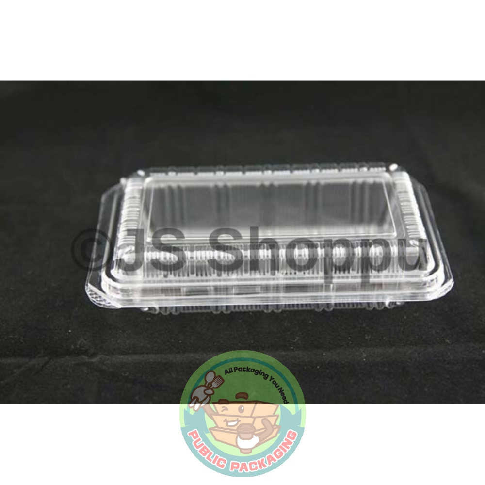 Kuih Container H2L / Disposable Plastic Clear Bakery Container (Self Lock) (50pcs+-)