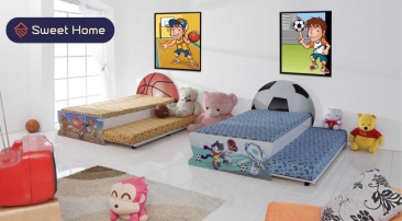 Kid's Bedframe Children's Cartoon bedframe Katil Kanak-kanak kartoon