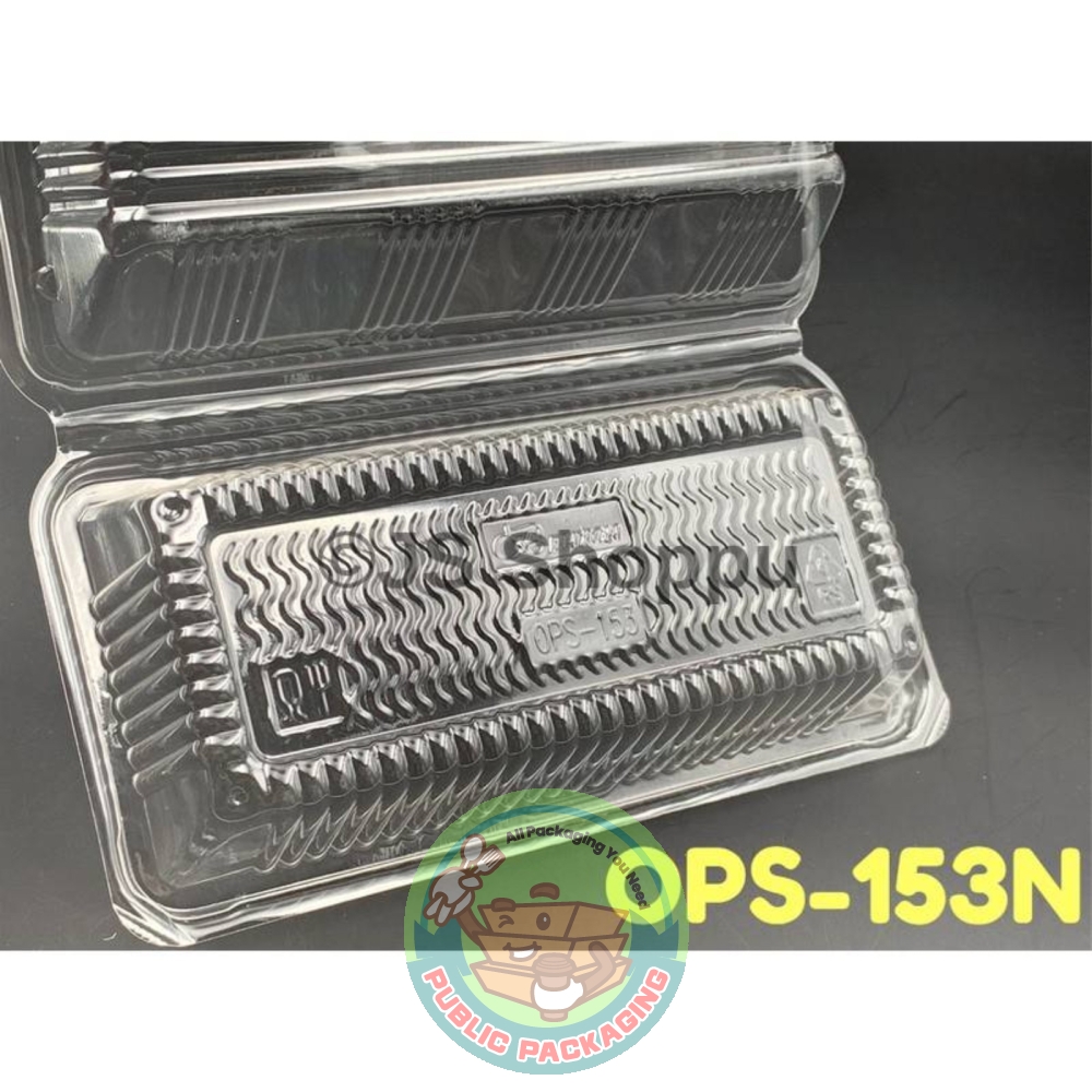 Kuih Container OPS-153 / Disposable Plastic Clear Bakery Container (100pcs+-)
